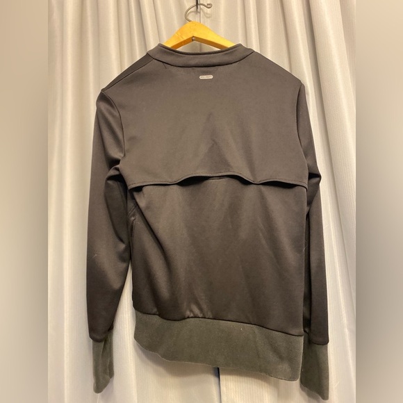 Puma womens Black Full Zip track Jacket Womens med back vent ribbed cuff - Picture 5 of 5